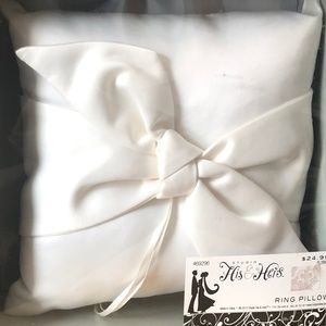 Ring Bearer Pillow Ivory Satin Wedding  Bearer